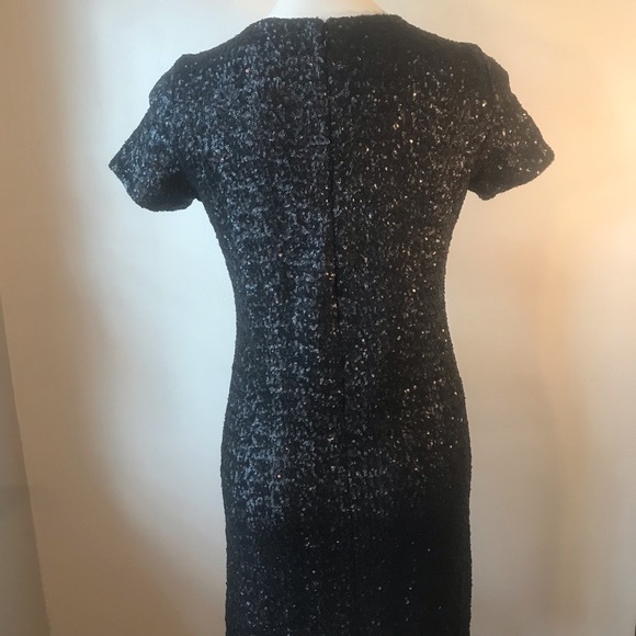 Velvet by Graham and Spencer Brand, Black Sequin Dress, LBD, Formal, Semi-Formal - Picture 9 of 15